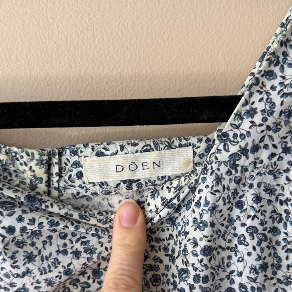 Doen Blue Floral Midi Dress - Picture 2 of 3